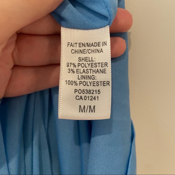 Two-Tone Blue Strappy Dress - Picture 5 of 5